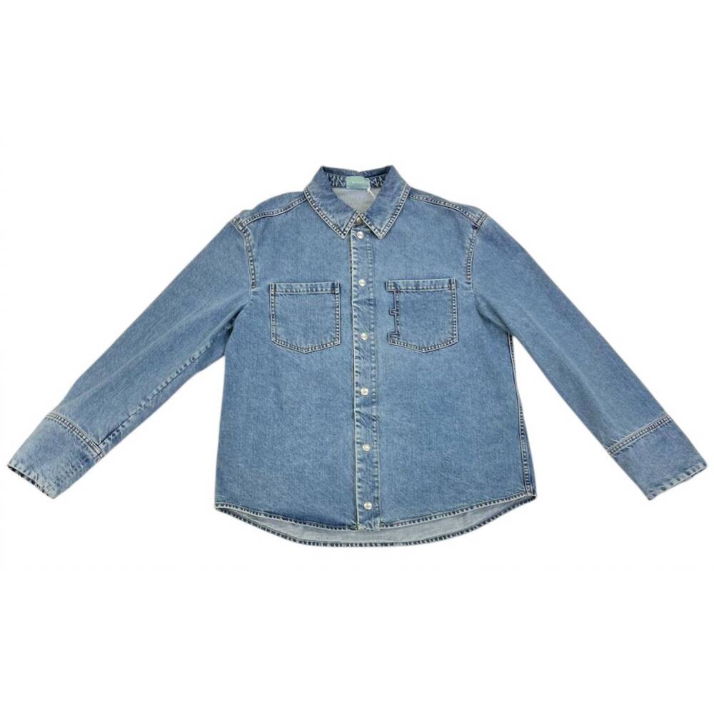 NEW BALLY men's denim jacket in light blue
